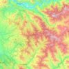 Shimla topographic map, elevation, relief