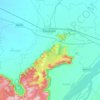 Sasaram topographic map, elevation, relief