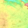 Kanke topographic map, elevation, relief