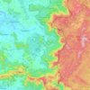 Sanguem topographic map, elevation, relief