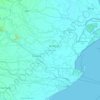 Kendrapara topographic map, elevation, relief
