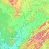 Sabari topographic map, elevation, relief