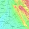 Hoshiarpur topographic map, elevation, relief