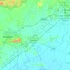 Jatani topographic map, elevation, relief