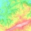 Plounéour-Ménez topographic map, relief, elevation