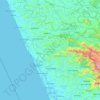 Kasaragod topographic map, relief map, elevations map