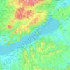 Plattensee topographic map, relief map, elevations map