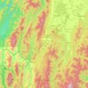 Churachandpur topographic map, elevation, relief