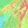 Tamenglong topographic map, elevation, relief