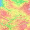Picardie topographic map, relief, elevation