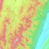 Chandel topographic map, elevation, relief