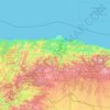 Asturies topographic map, elevation, relief