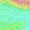 Bihar topographic map, elevation, relief