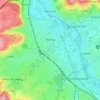 Nancy topographic map, relief, elevation