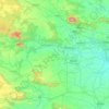 Bokaro topographic map, elevation, relief