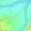 Kandi topographic map, relief map, elevations map
