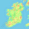 Ireland topographic map, elevation, relief