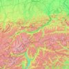 Tyrol topographic map, elevation, relief