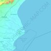 Bhadrak topographic map, elevation, relief