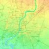 Ahmadabad City Taluka topographic map, relief map, elevations map