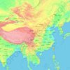 中国 topographic map, elevation, relief