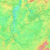 Moselle topographic map, relief, elevation