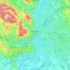 Budapest topographic map, relief map, elevations map