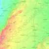Bhilwara topographic map, relief map, elevations map