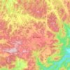 Daringbadi topographic map, relief map, elevations map