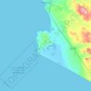Huacho topographic map, relief map, elevations map