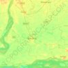Barpeta topographic map, elevation, relief