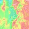 Utah County topographic map, elevation, relief