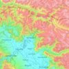 Bandipore District topographic map, elevation, relief