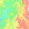 Banswara topographic map, elevation, relief