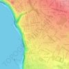 Barranco topographic map, relief map, elevations map