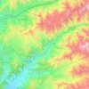 Cieneguilla topographic map, relief map, elevations map