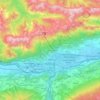 Innsbruck topographic map, elevation, relief