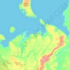 Nenets Autonomous Okrug topographic map, elevation, relief