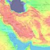 Iran topographic map, elevation, relief