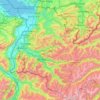 Vorarlberg topographic map, elevation, relief