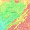Malkangiri topographic map, relief map, elevations map
