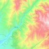 Lunahuaná topographic map, relief map, elevations map