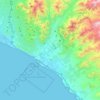 Lurín topographic map, relief map, elevations map