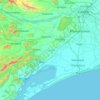 Khordha topographic map, elevation, relief