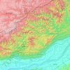 Subansiri River topographic map, relief map, elevations map