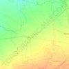 Dinara topographic map, elevation, relief
