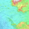 Palakkad district topographic map, relief map, elevations map