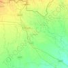 Forbesganj topographic map, elevation, relief