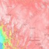 Zacatecas topographic map, elevation, relief