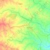 Madhupur topographic map, elevation, relief